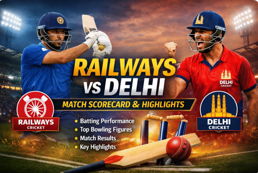 Railways Cricket Team vs Delhi Cricket Team Stats